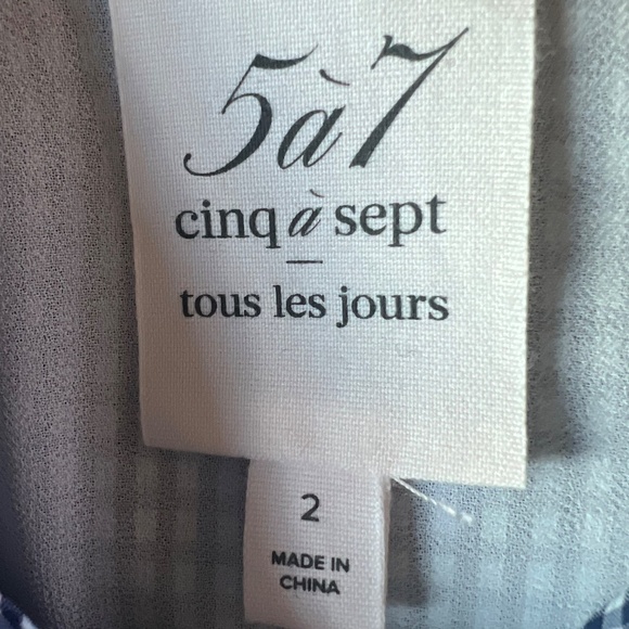 2870 NWT Cinq à Sept Gaby sleeveless collared shirt dress size 2 - Picture 6 of 8